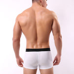 3 Pack Men's Striped U-Pouch Low-Rise Breathable Slim-Fit Trunks