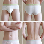 3 Pack Men's Baby Cotton High-Stretch Skin-Friendly Breathable Briefs