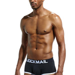 2 Pack Men's Breathable Cotton Skin-Friendly Sexy Low-Rise & Revealing Jockstraps