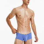 2 Pack Men's Stretch Fit Lightweight & Airy Solid Color Premium Comfy Trunks
