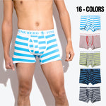 2 Pack European Luxury Brand Personalized Striped Men's Underwear