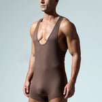 Men's Wrestling Suit Fitness Home Bodysuit