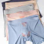2 Pack Men's Solid Color Loose-Fit Workout Prevent Chafing Boxer Briefs