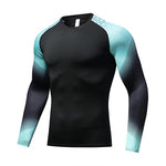 Mens Super Elastic Sport Gym Quick-drying Tops