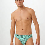 3 Pack Men's High Stretch Leopard Style Sexy Low-Rise Briefs