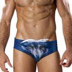 Men's Low-Rise Stylish Animal Print Swim Briefs