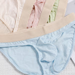2 Pack Men's Seamless Quick-Dry Lightweight & Airy Sporty Cut Soft Briefs
