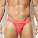3 Pack Men's Breathable Mesh Odor-Resistant Solid Color Sexy Briefs