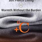 Men's Thermal Pants with Fleece Lining, Thickened Sports Base Layer Pants