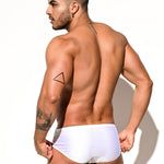 Men’s Shiny Solid Color Swim Briefs