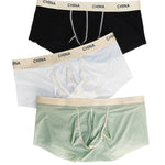 3 Pack Men's Antibacterial Moisture-Wicking Ultra-Soft Trunks