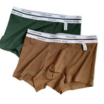 5 Pack Men's Ultra-Soft Antibacterial Cotton Trendy Design Stretchy Trunks
