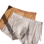 3 Pack Men's 3D Pouch Vintage Lace Jacquard Mulberry Silk Breathable Trunks