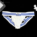 2 Pack Men's Sexy Low-Rise Breathable Trendy Design Lightweight Jockstrap
