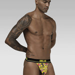 2 Pack Men's Sexy Bold Prints Cooling Lightweight Thong