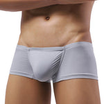 2 Pack Men's Soft U-Pouch Sexy Breathable Solid Color Trunks