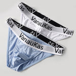 3 Pack Men's Low-Rise Anti-Chafing Sexy Stretch Fit Briefs
