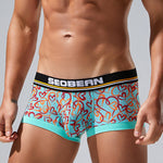 2 Pack Men's Odor-Control Breathable Printed Trunks