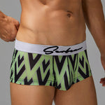 2 Pack Men's Fade-Resistant Printed Skin-Friendly Cooling Airflow Trunks