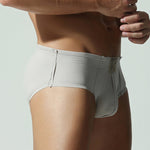 Men's Premium Fabric Comfy Waistband Stay-Put Fit Sporty Cut Solid Color Trunks