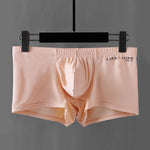 3 Pack Men's Breathable Ice Silk Double-Layered Big Pouch Sexy Boxer Briefs