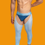 Men's Low-Waist Sexy Hollow Silk-Smooth Semi-Transparent Thermal Pants