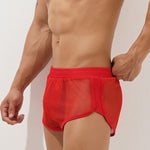 Men’s Sexy See Through Mesh Boxer Shorts