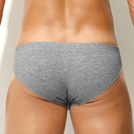 2 Pack Men's Premium Comfortable Fabric Low-Rise U-Shaped Briefs