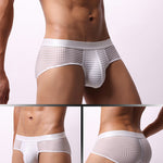 3 Pack Men's Quick-Dry Mesh Low-Rise Briefs