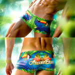 Men's Anti-Chafing Stretch Fabric Bold Prints Quick-Dry Swim Briefs