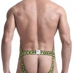 Men's Sexy Mesh U-convex Large Pouch Breathable Vest One-piece Suspender T-back