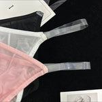 2 Pack Men's Seamless Semi-Transparent Thongs