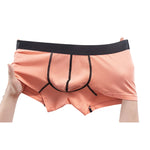 2 Pack Men's Breathable Cotton Seamless Comfort  Skin-Friendly Trunks