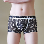3 Pack Men's Sexy U-Shaped Mesh Breathable Boxer Briefs