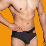 2 Pack Men's Low-Rise Sexy Side-Opening Briefs