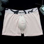 Men's Detachable Pouch Easy-Access Open Fly Modal Split-Crotch Boxers Briefs