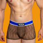 3 Pack Men's Lace Mesh Quick-Drying Breathable Solid Color Trunks