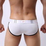 Zipper Belt Printed Cotton Pouch Briefs