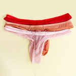 2 Pack Men's Sexy Semi-Transparent Thong