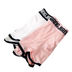 2 Pack Men's Ice Silk Loose-Fit Home Sleep Mesh Breathable Boxer Shorts