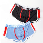 3 Pack Men's Mid-Rise Ice Silk Mesh Trunks