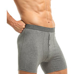 3 Pack Men's Ultra-Soft Breathable Cotton Button Fly Midway Briefs