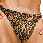 Men’s Sexy Leopard Print Pouch Briefs