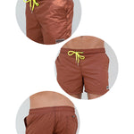 Men’s Neon Drawstring Swim Board Shorts