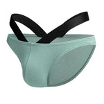3-pack Men's Double-layer Pouch V-neck Double-waist Bikini