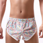 2 Pack Men's Trendy Printed Loose-Fit Moisture-Wicking Boxer Briefs
