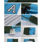 Men's Anti-Odor Bold Prints Stretch Fit Color-Blocked Swim Trunks