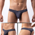 4 Pack Men's Low-Rise Breathable Mesh Lightweight Sexy Thongs