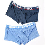 3 Pack Men's Mid-Rise Ice Silk Hollow-Out Trunks