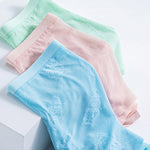4 Pack Men's Ice Silk Antibacterial Mid-Rise Seamless Comfort Trunks